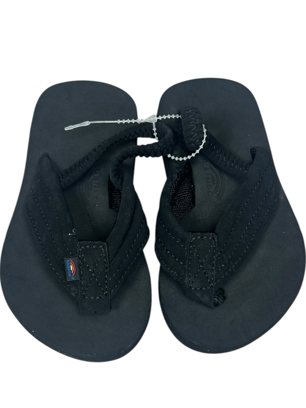 Rainbow Brand Black Toddler Flip Flops NWOT 7/8